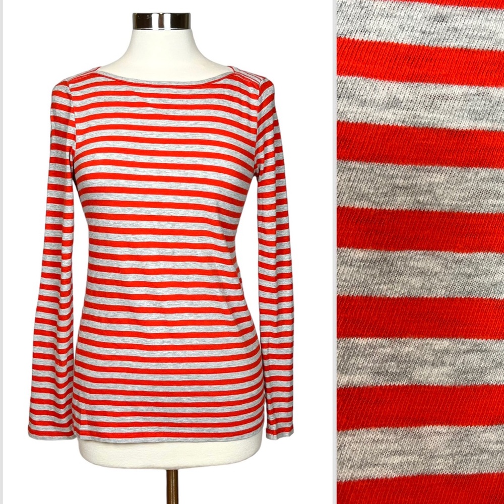 J. Crew Striped Cotton Painter T Top